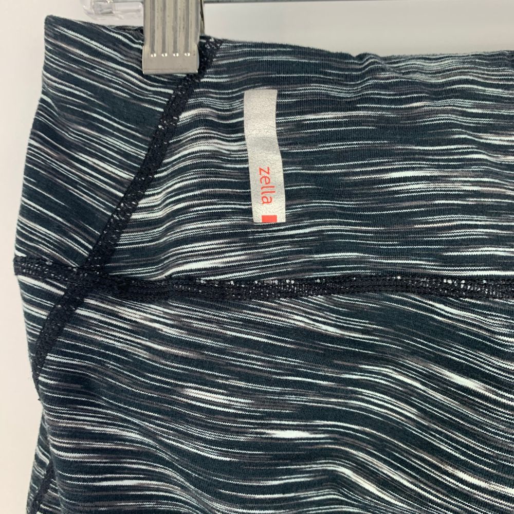 ZELLA | Black/White Cropped Leggings - L - Picture 3 of 6